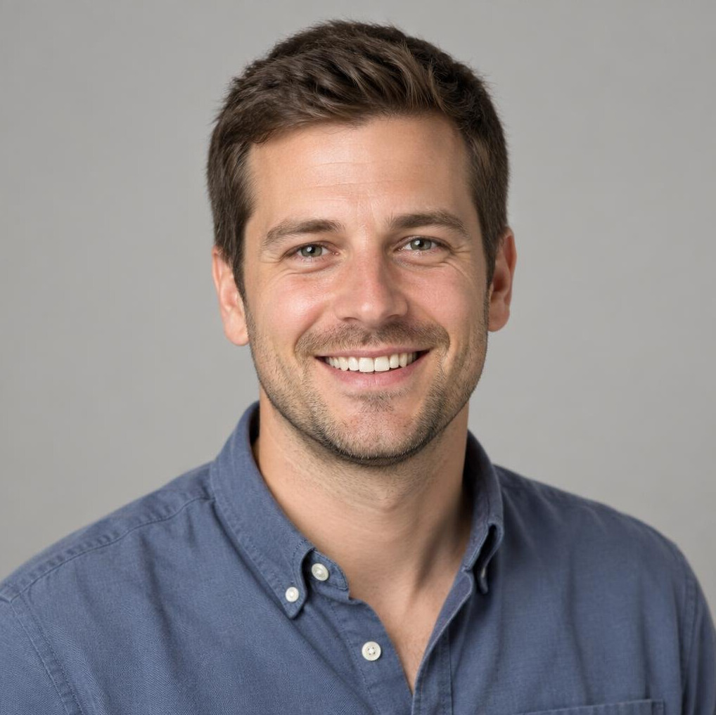 Portrait of a smiling man in casual shirt